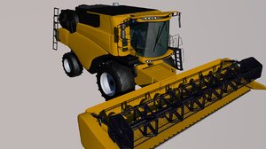 3D combine harvester model