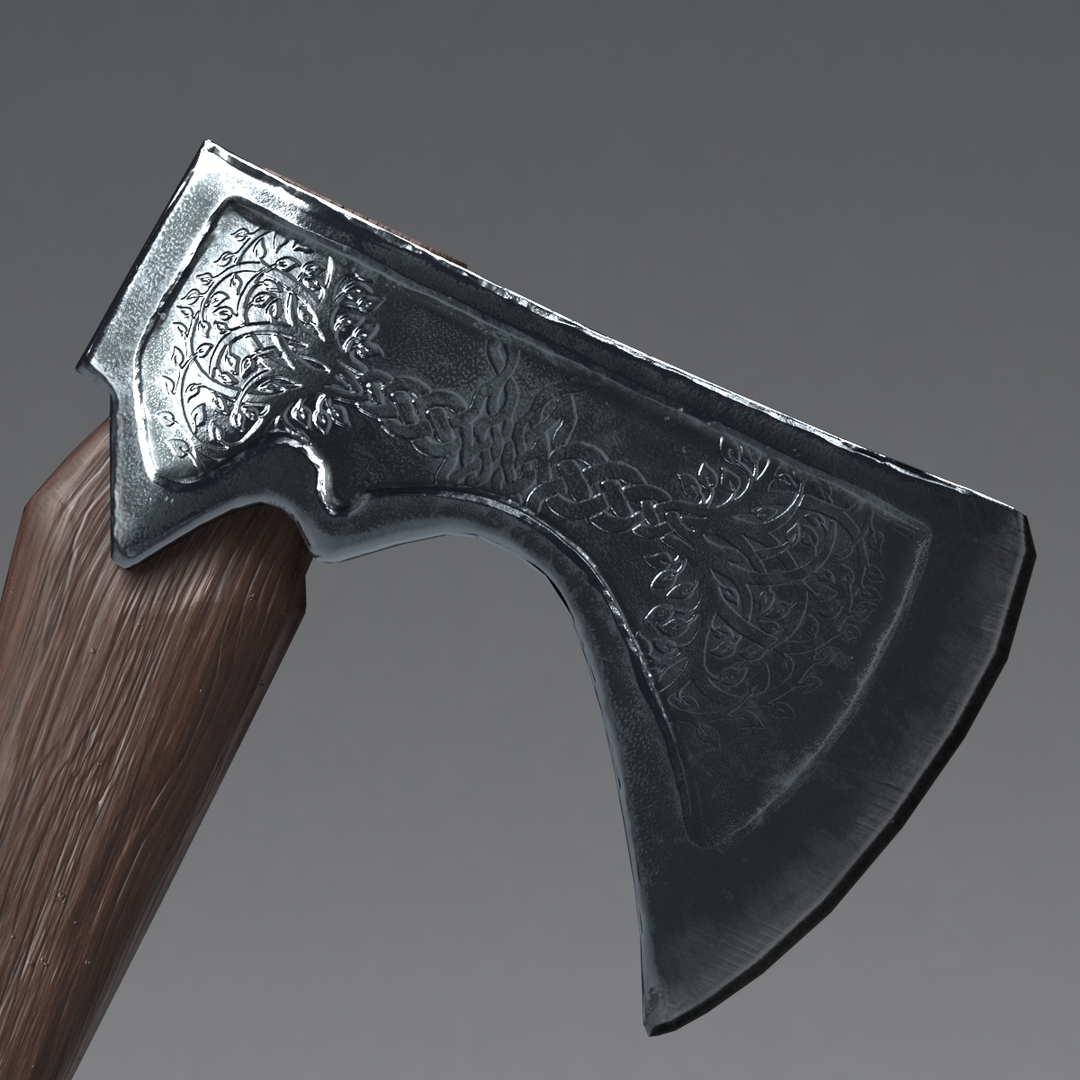 Ready medieval hatchet 3D model - TurboSquid 1513771