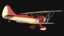 waco upf-7 biplane 3d ma