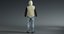 3D model realistic casual sport clothing