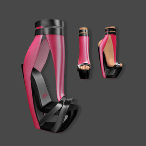 shoes futuristic 3D model