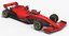 formula 1 red race car 3D