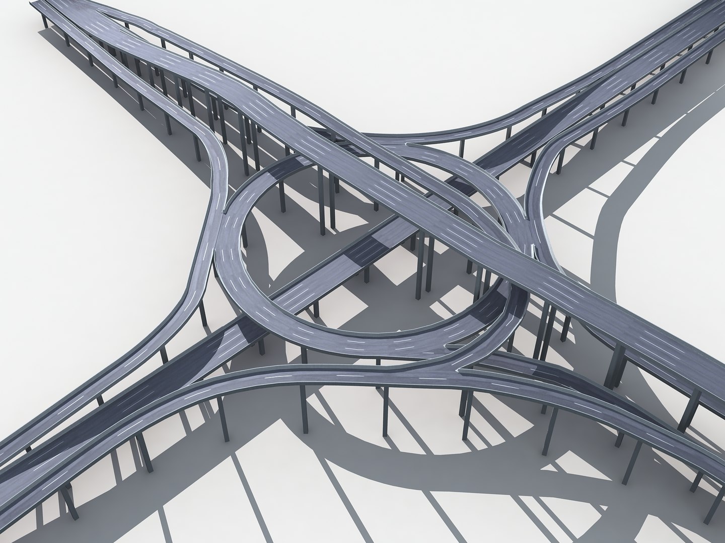 3D highway road way model TurboSquid 1514292