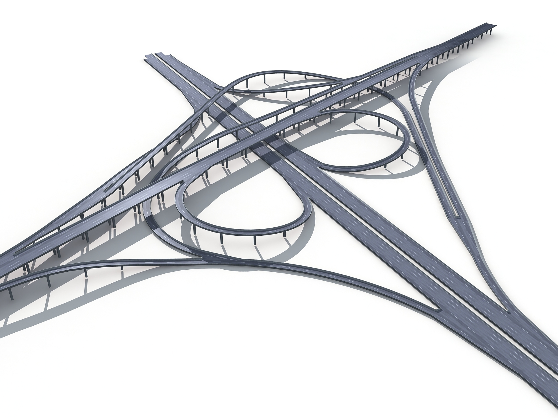 modèle 3D de Autoroute Route Viaduc Flyover-13 - TurboSquid 1514360