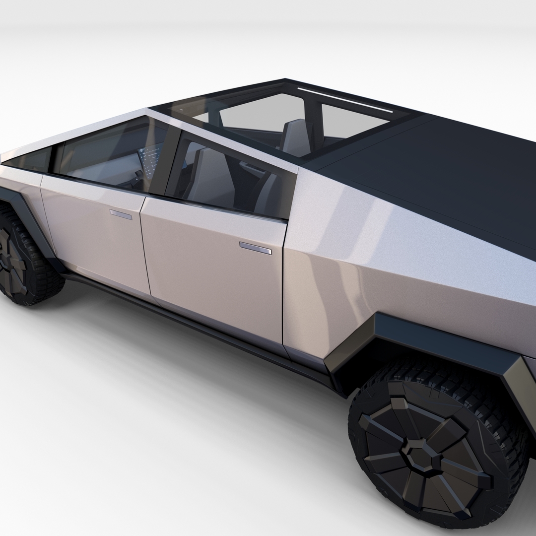 Tesla Cybertruck mit Innenraum 3D-Modell - TurboSquid 1514487