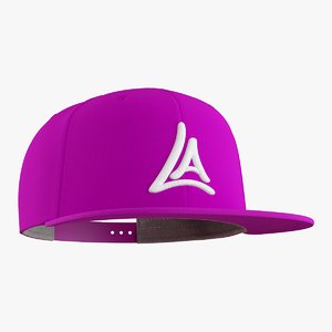 3D snapback cap