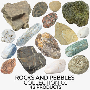 rocks pebbles 01 - model