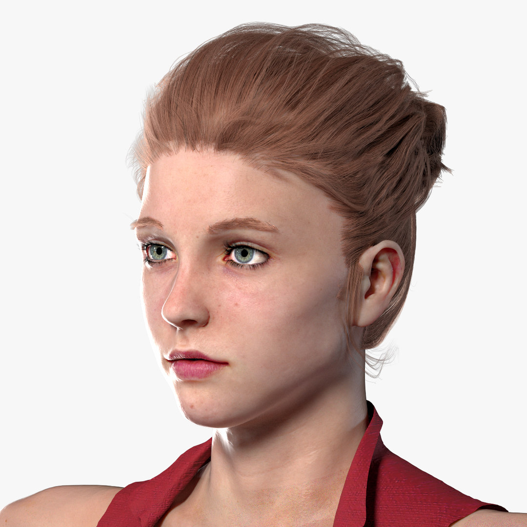 Realistic woman rigged 3D model TurboSquid 1515176