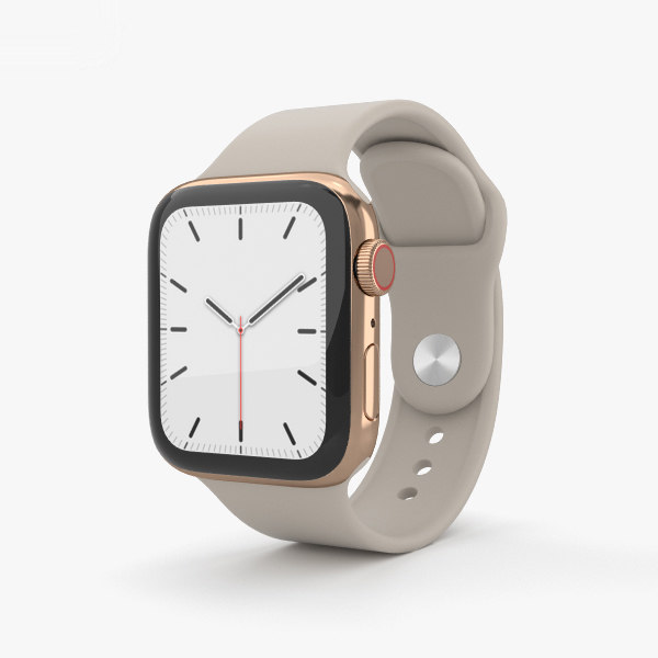 Apple Watch Series 5スポーツバンド付き40mmゴールドステンレススチールケース3Dモデル - TurboSquid 1515289