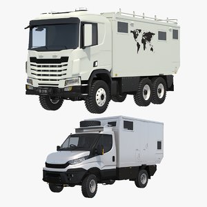 3D generic expedition rv truck model