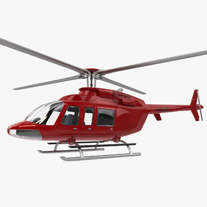 3D bell 407 helicopter