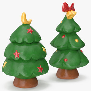 3D model christmas tree figurines 3
