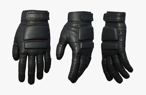3D gloves model