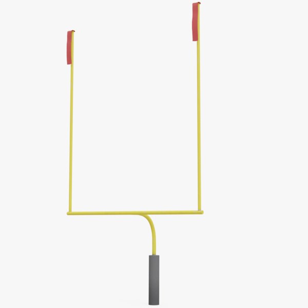 3d football goal post model