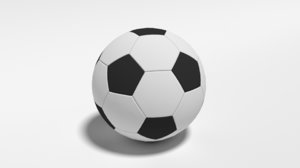 3D football ball model