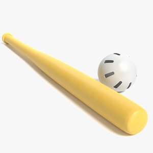 wiffle ball bat 3D model