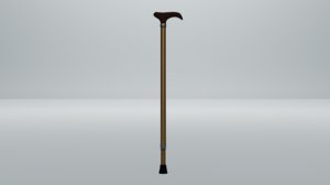 walking stick t-handle 3D