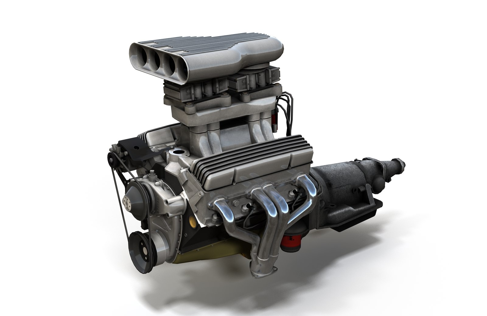 3D vintage v8 engine - TurboSquid 1514685