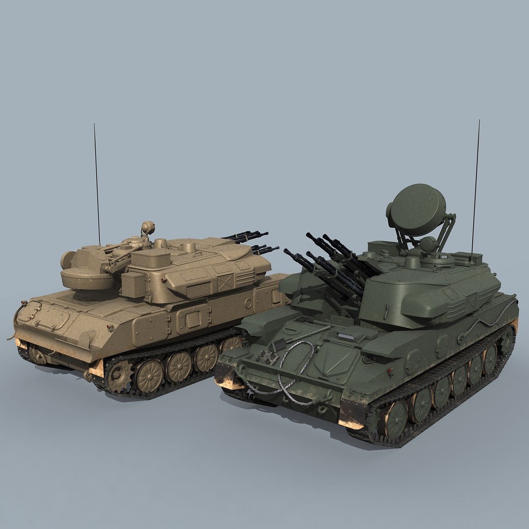 3d model russian zsu-23-4 shilka zsu