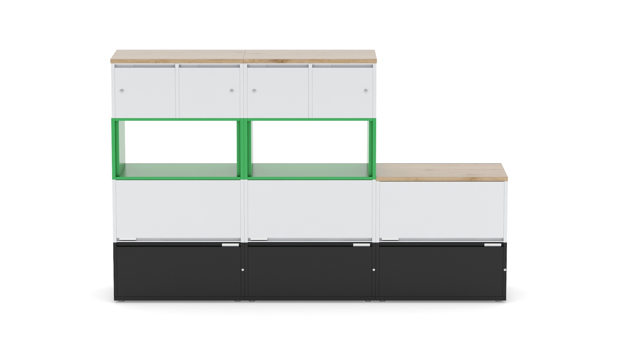 Herman Miller Storage Cabinet Meridian 3 3d Modell Turbosquid