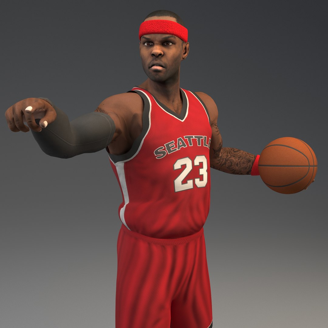 3d Model Rigged Basketball Player 8k Turbosquid 1516279