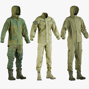 realistic hunting clothing 1 3D model