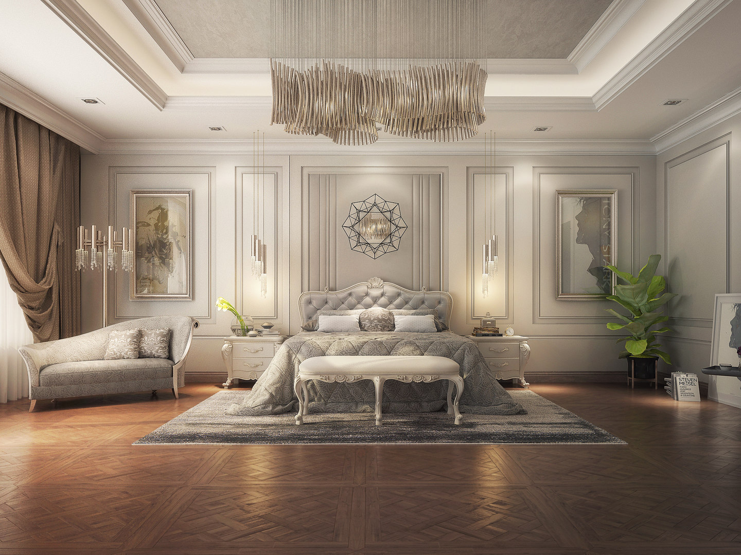 3d max interior design living room