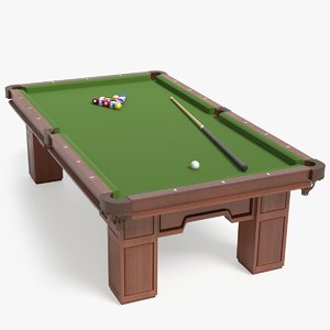 3D model pool table
