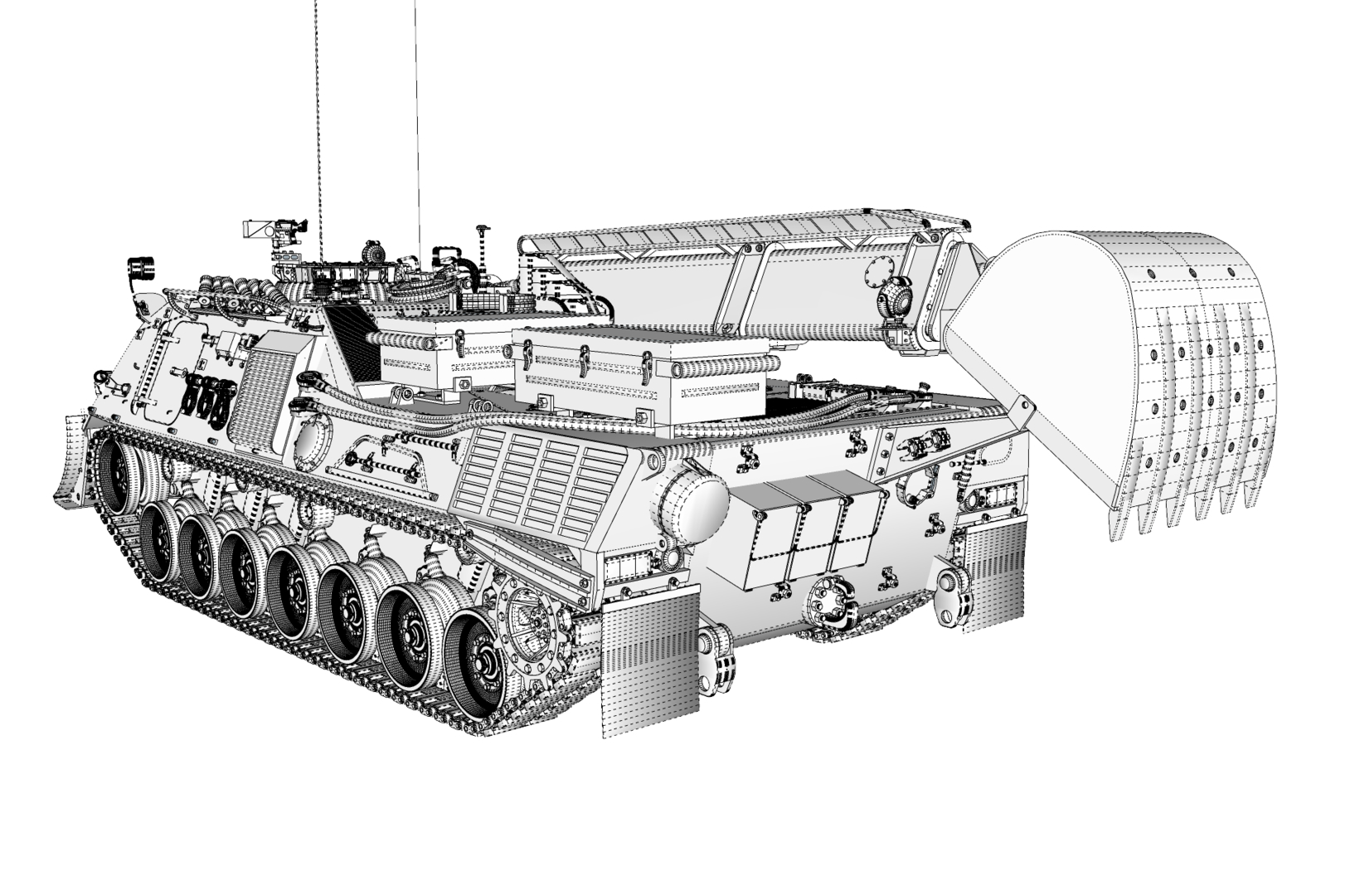 Pioneer 2a1 vehicles leopard model - TurboSquid 1516462