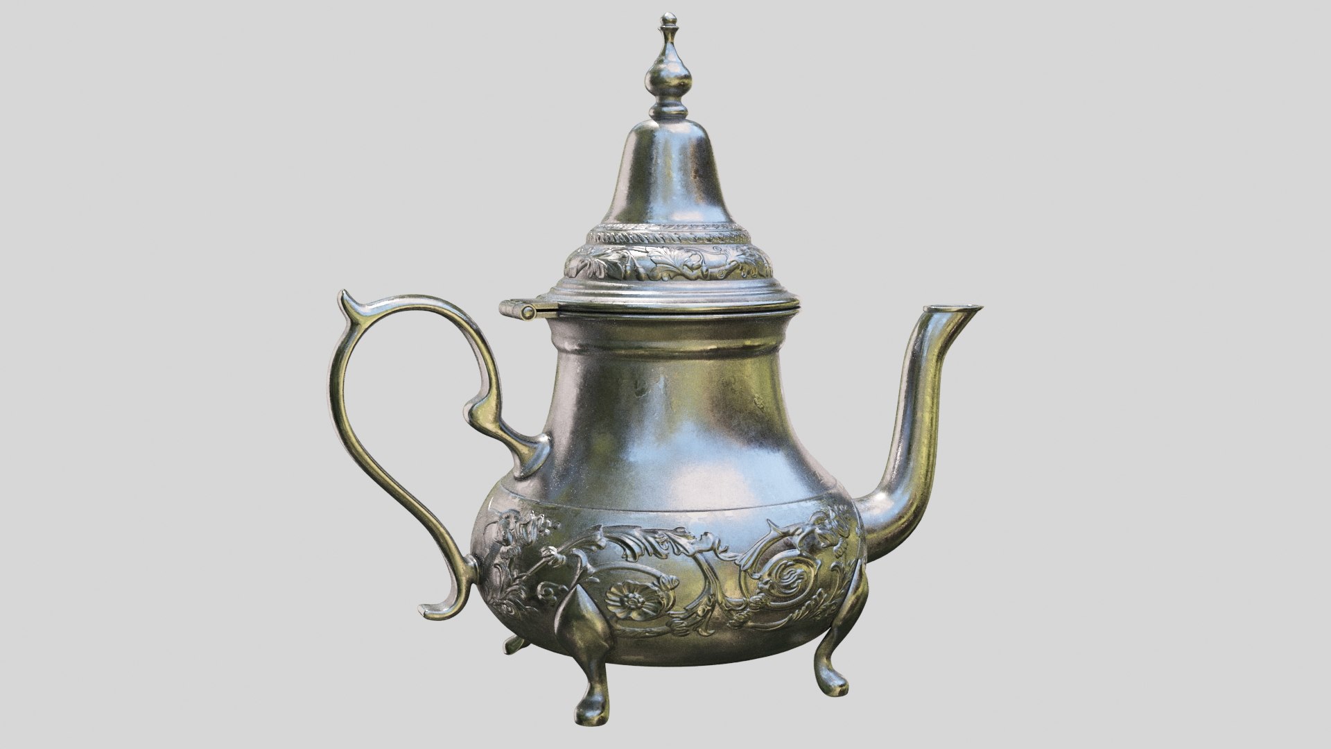 Moroccan teapot 3D model TurboSquid 1516543