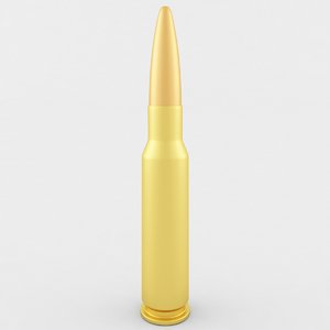 5 45x39 rifle cartridge 3D