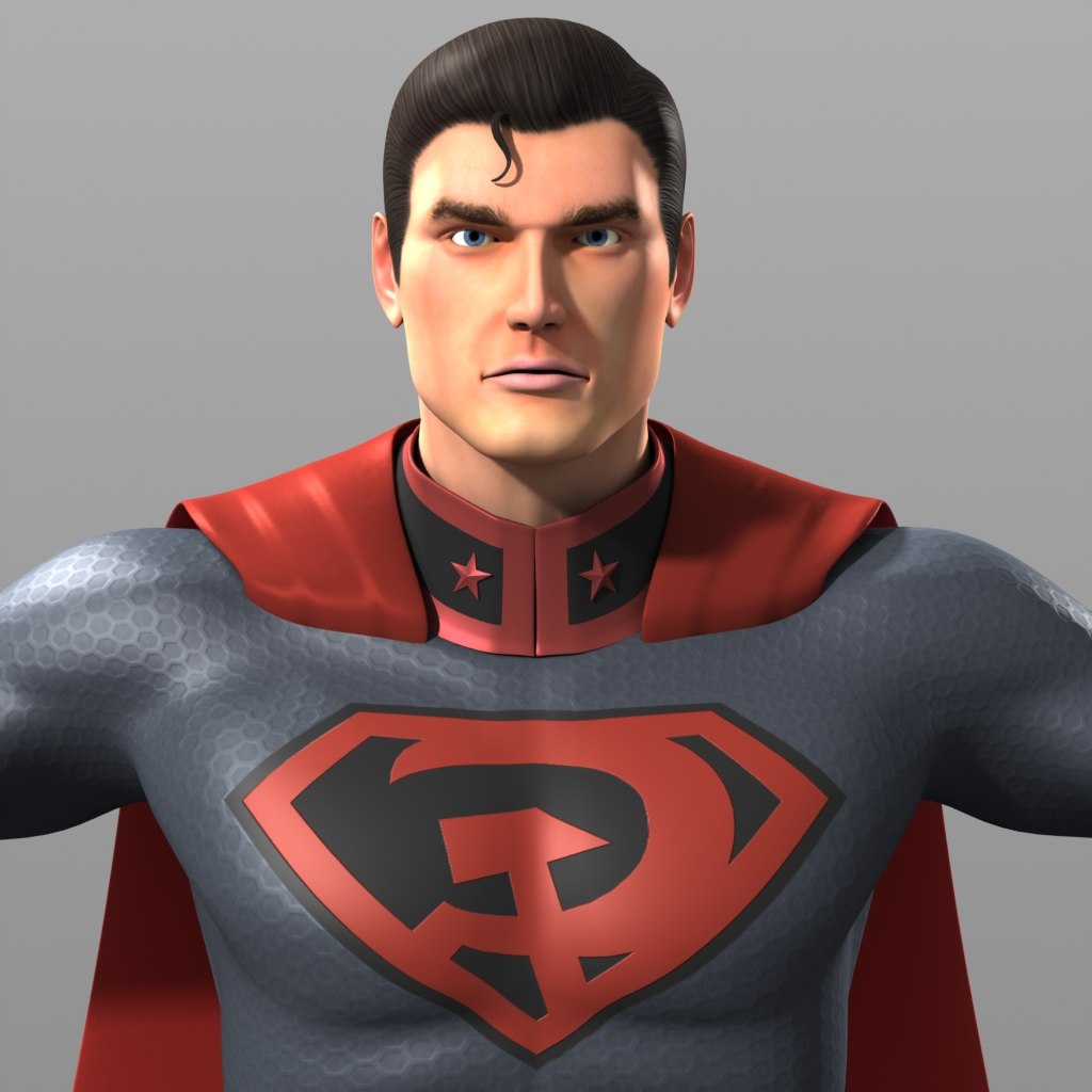 Original superman costume red 3D model TurboSquid 1516758