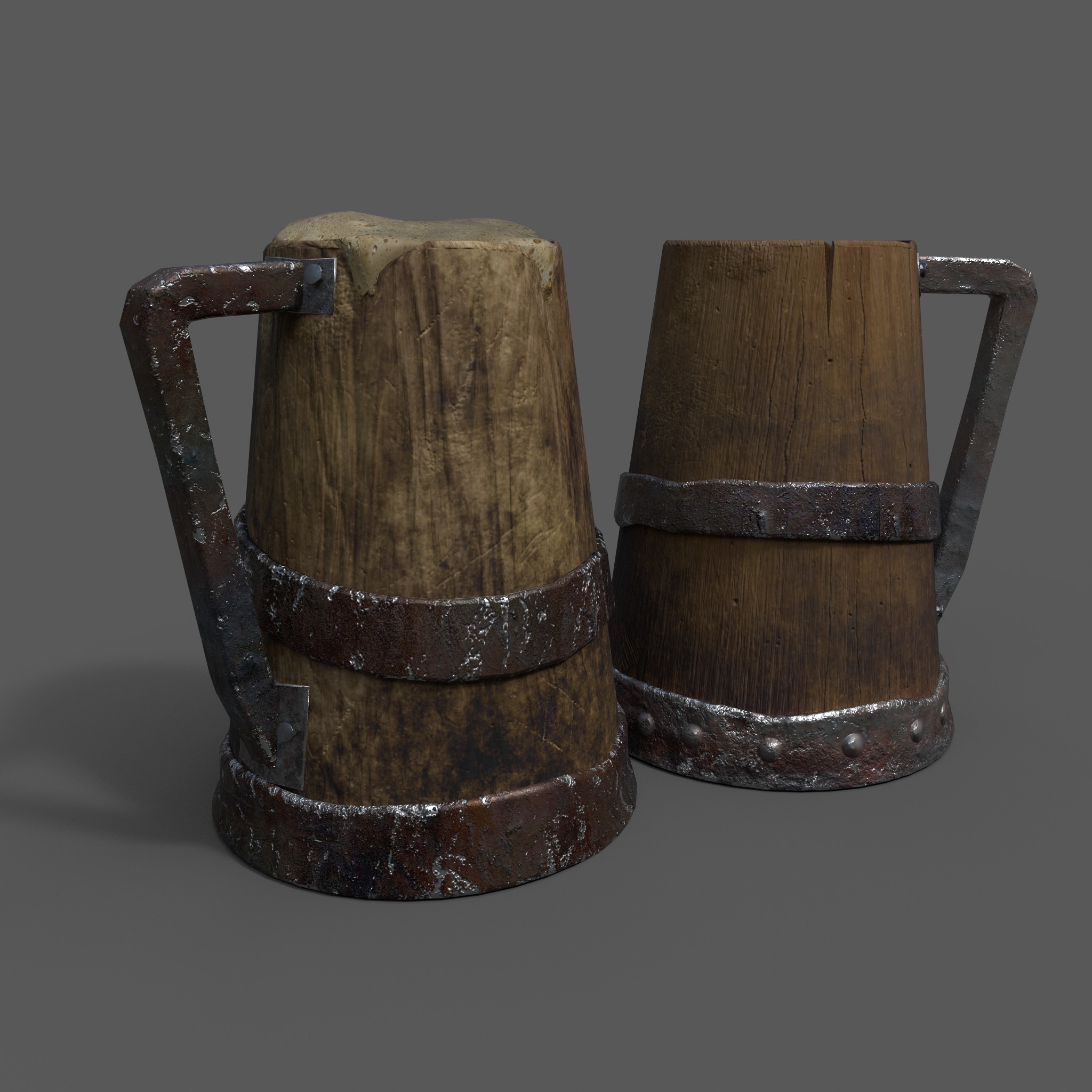 Medieval style beer mug 3D model - TurboSquid 1516874