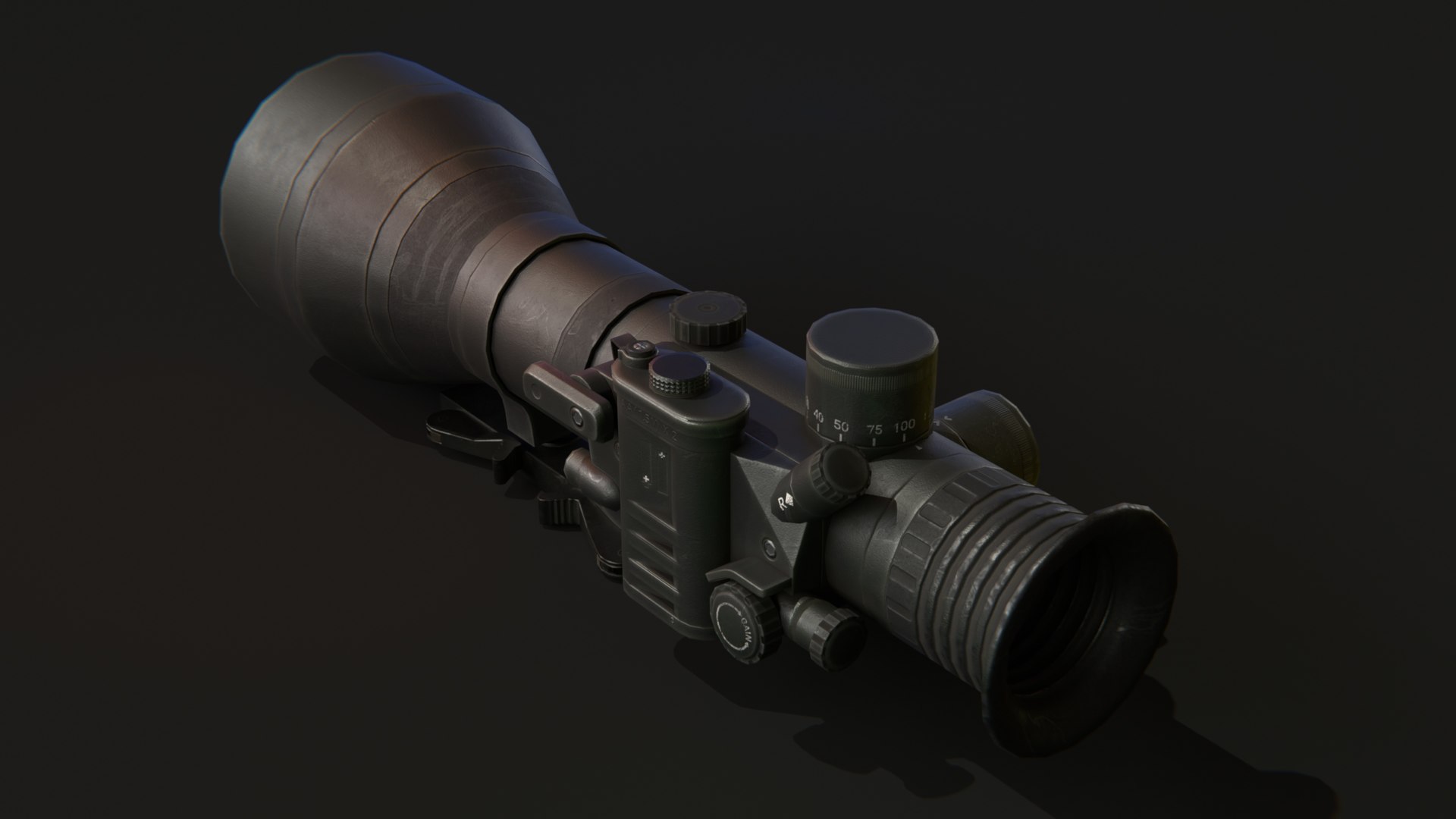 3D night vision scope model TurboSquid 1516965