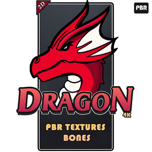 DRAGON PBR textures Bones