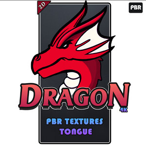 DRAGON PBR textures Tongue