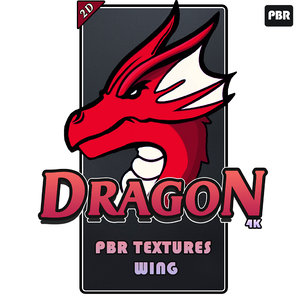DRAGON PBR textures Wing