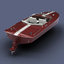 motorboat sailboat 3D model