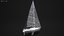 motorboat sailboat 3D model