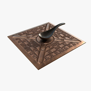 ancient chinese compass 3D model