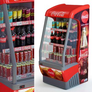3D showcase 018 coca-cola cola model