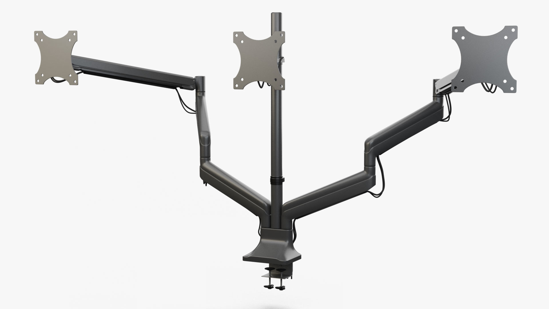 Triple Monitor VESA Mount Display Stand 3D 모델 TurboSquid