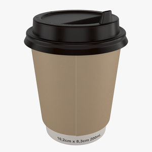 3D coffee cup model