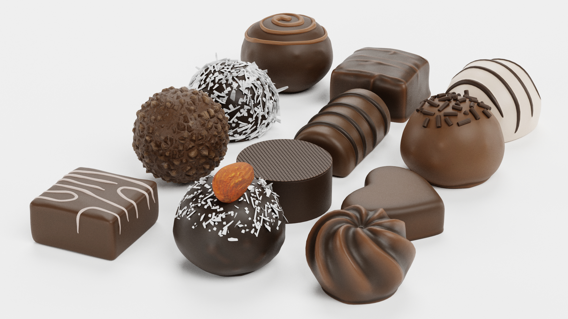 chocolate candies3d模型