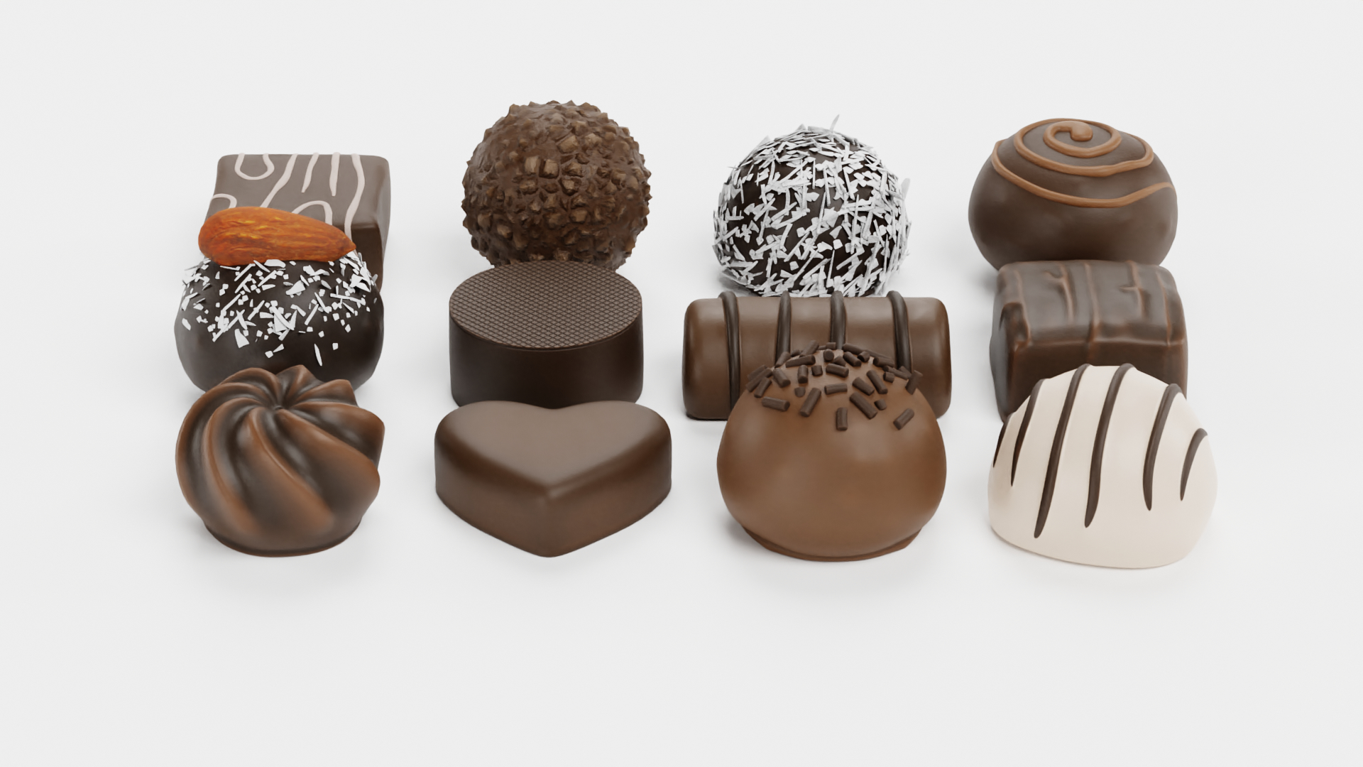 chocolate candies3d模型