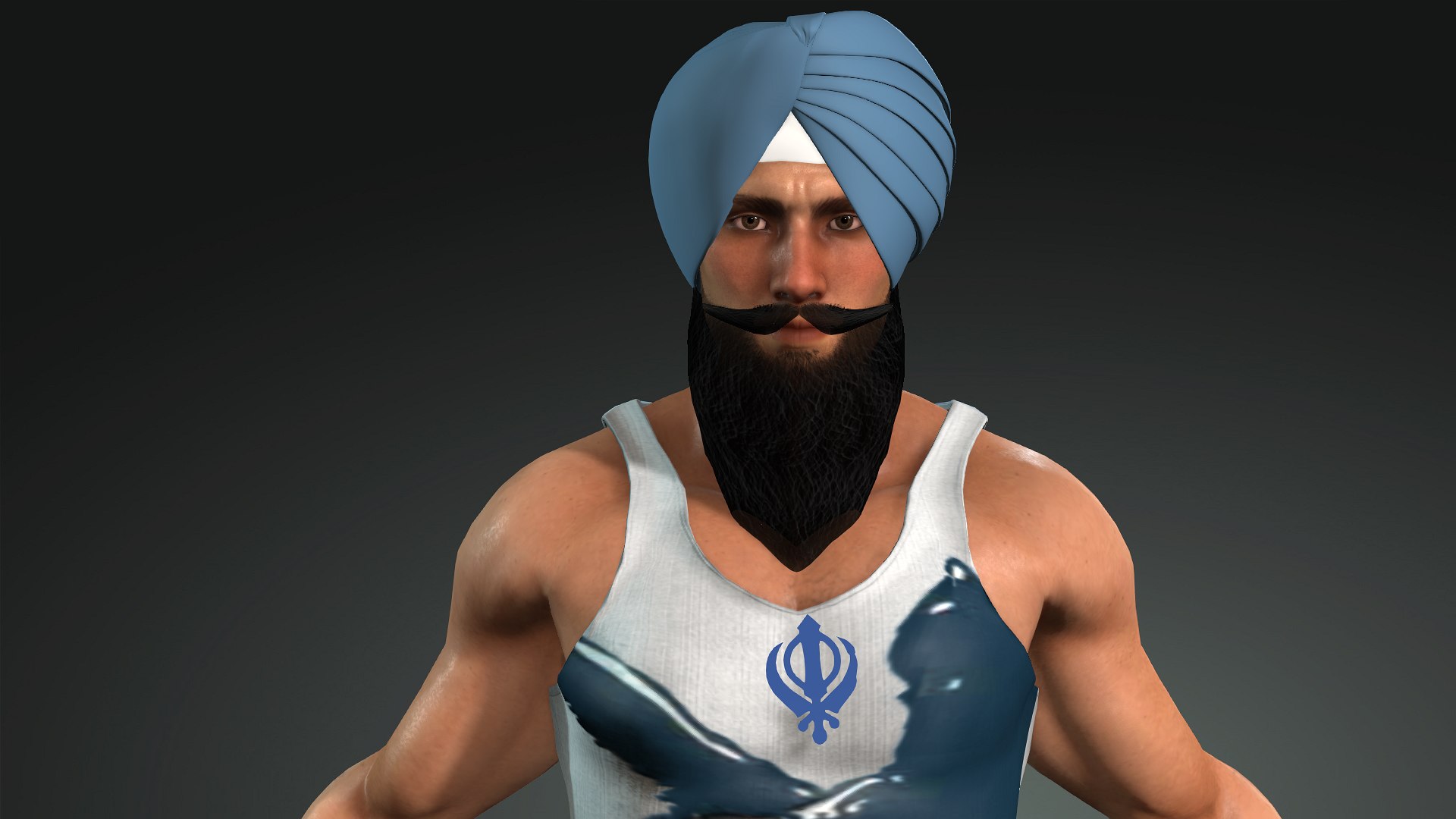 Sikh turban patiala model TurboSquid 1517712