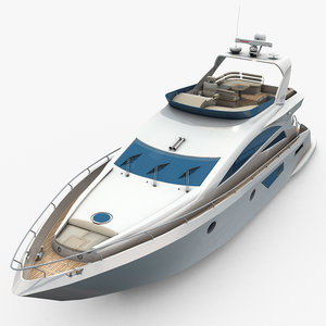 luxury yacht 3D