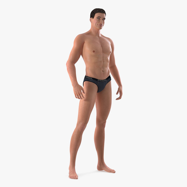 3D fit athletic man model