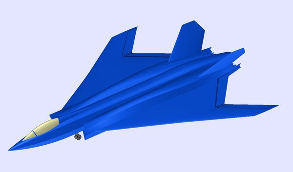 3D british tempest military aircraft model