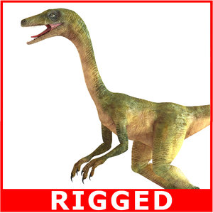 3d compsognathus compy model